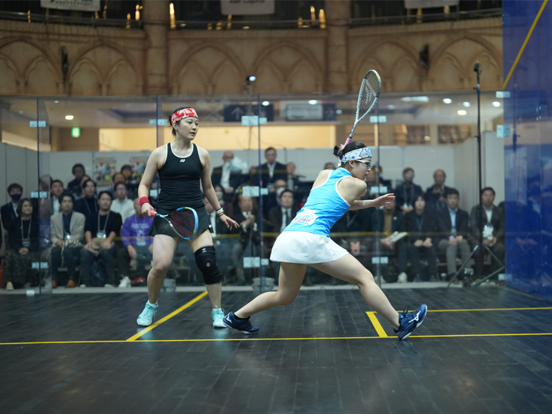 スカッの競技の様子1シュ