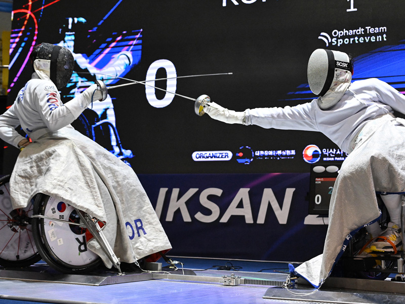 パラフェンシングの競技の様子2