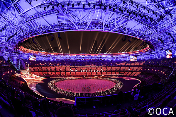 杭州アジア競技大会(2023) 開会式会場の様子