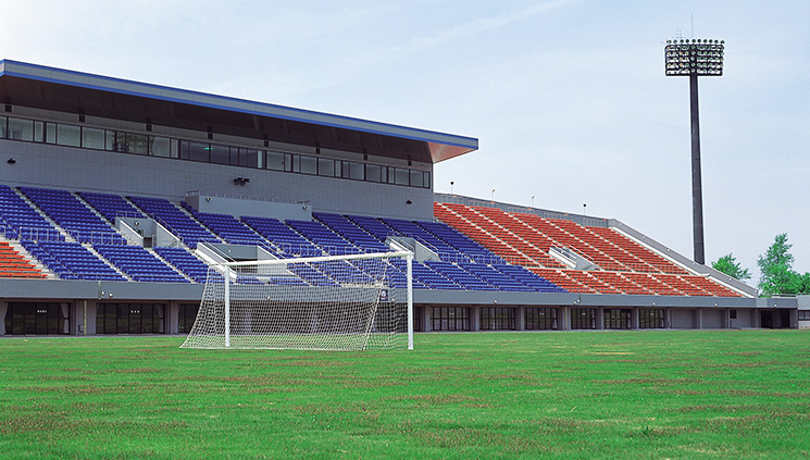 tanQest名古屋サイクロンズの本拠地：CSアセット名古屋港サッカー場の写真