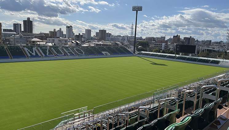 豊田自動織機シャトルズ愛知の本拠地：瑞穂ラグビー場の写真