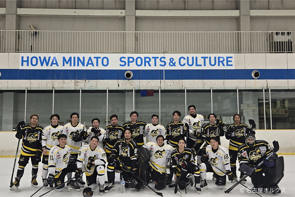 名古屋オルクスの選手集合写真