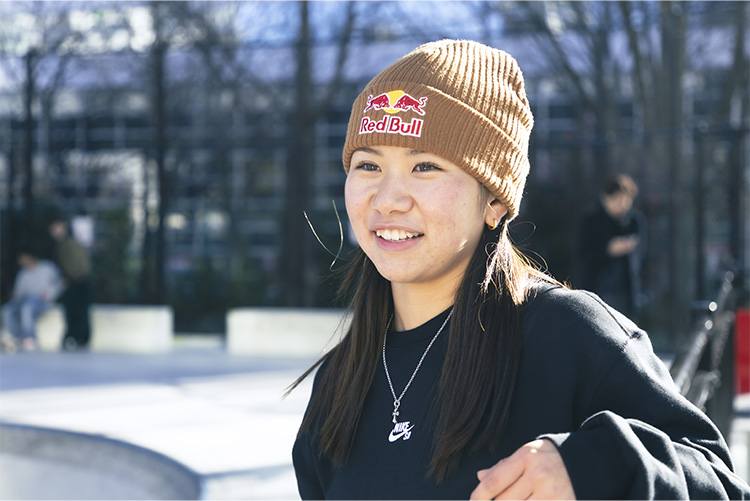 スケートボードパーク内で撮影した写真